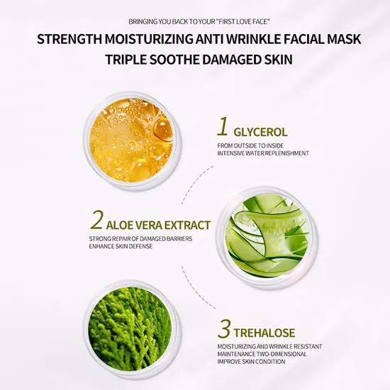 Factory Sell Moisturizing Anti-Aging Plant Extract Effective Facial Mask