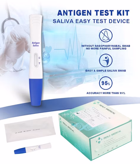 Quick Diagnosis Mouth Type Saliva Sampling Home Use Testing Nucleic Acid Antigen Rapid Test Kit
