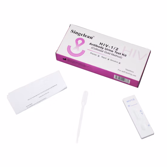 on-Site Drug Testing One-Step Operation Singclean Rapid HIV Test Kit