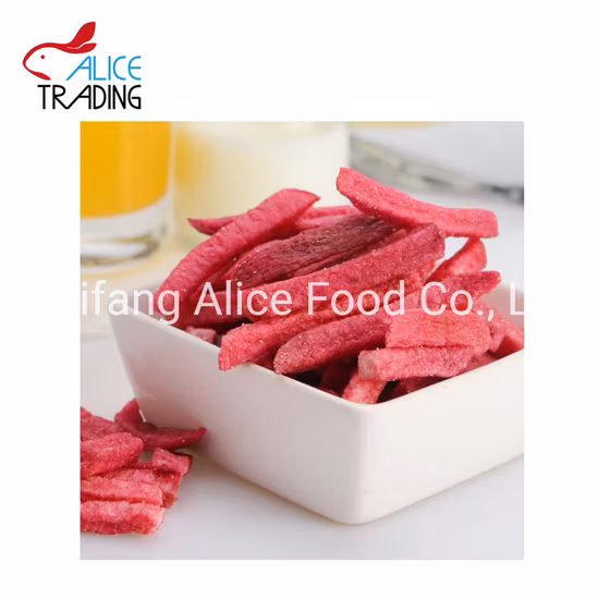 Healthy Food Vacuum Fried Red-Core Radish Stick New Product